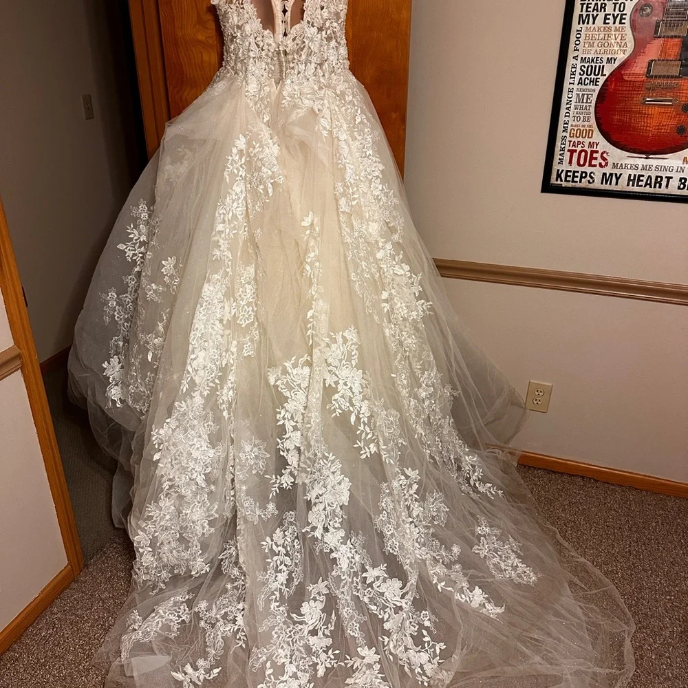 Elegant Lace Wedding Dress - Picture 6 of 10